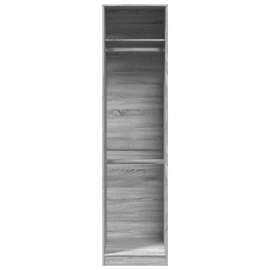 Garde-robe gris sonoma 50x50x200 cm bois d'ingénierie - 4