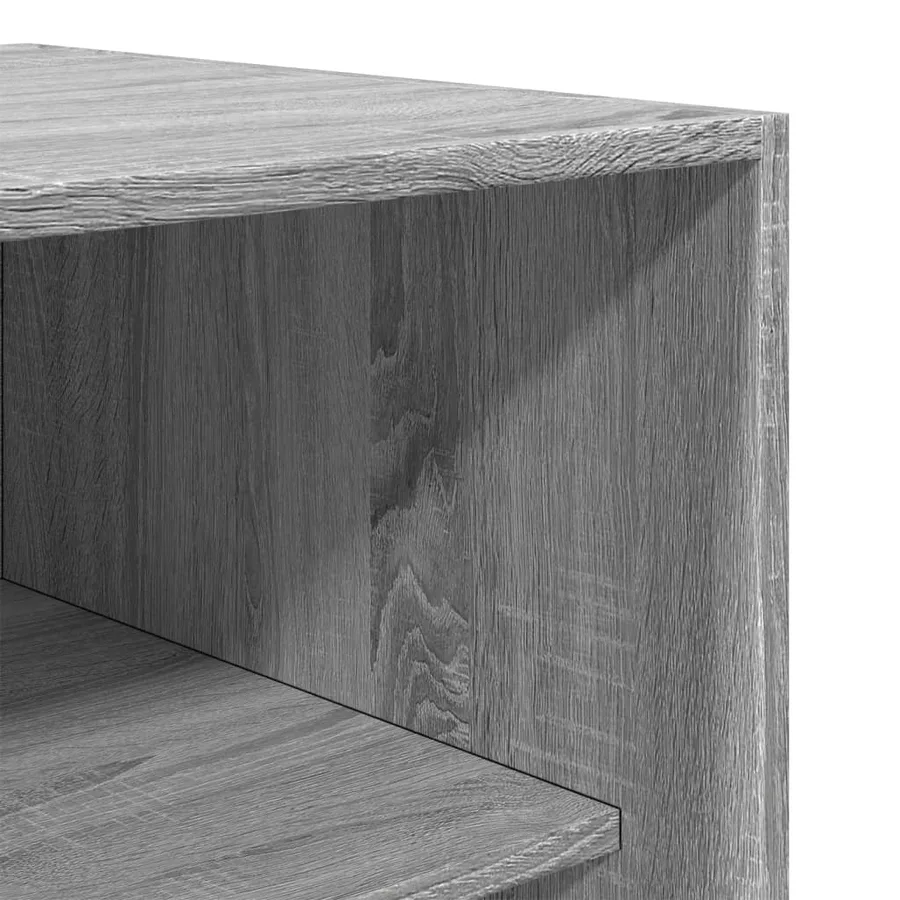 Garde-robe gris sonoma 50x50x200 cm bois d'ingénierie - 7