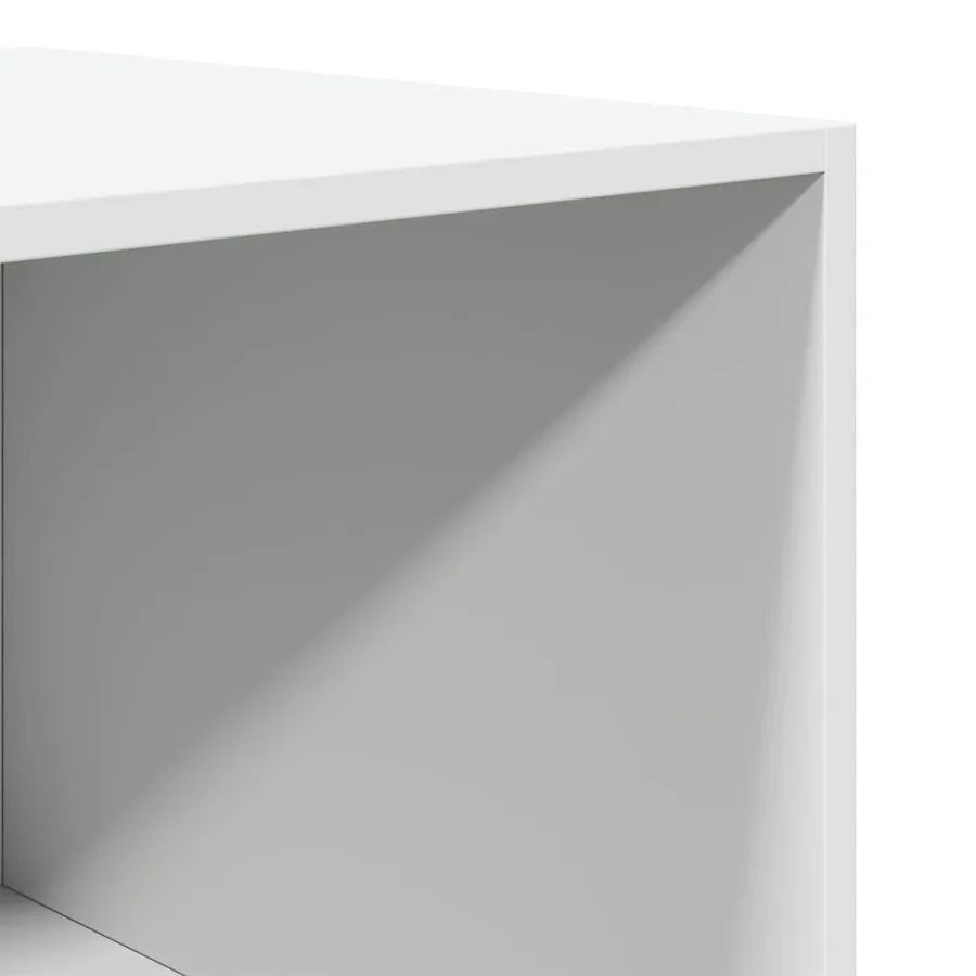 Garde-robe blanc 80x50x200 cm bois d'ingénierie - 7