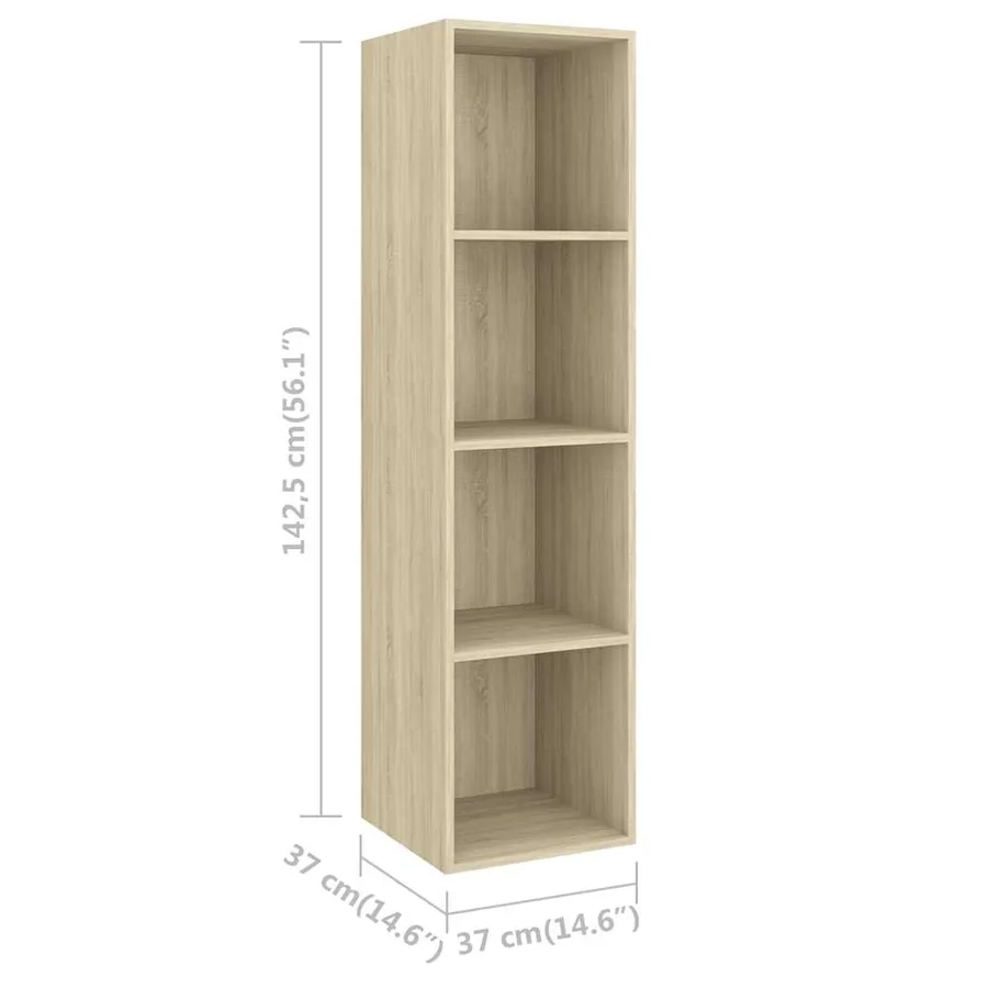 Ensemble de meubles TV 3 pcs Chêne sonoma Bois d'ingénierie - 7
