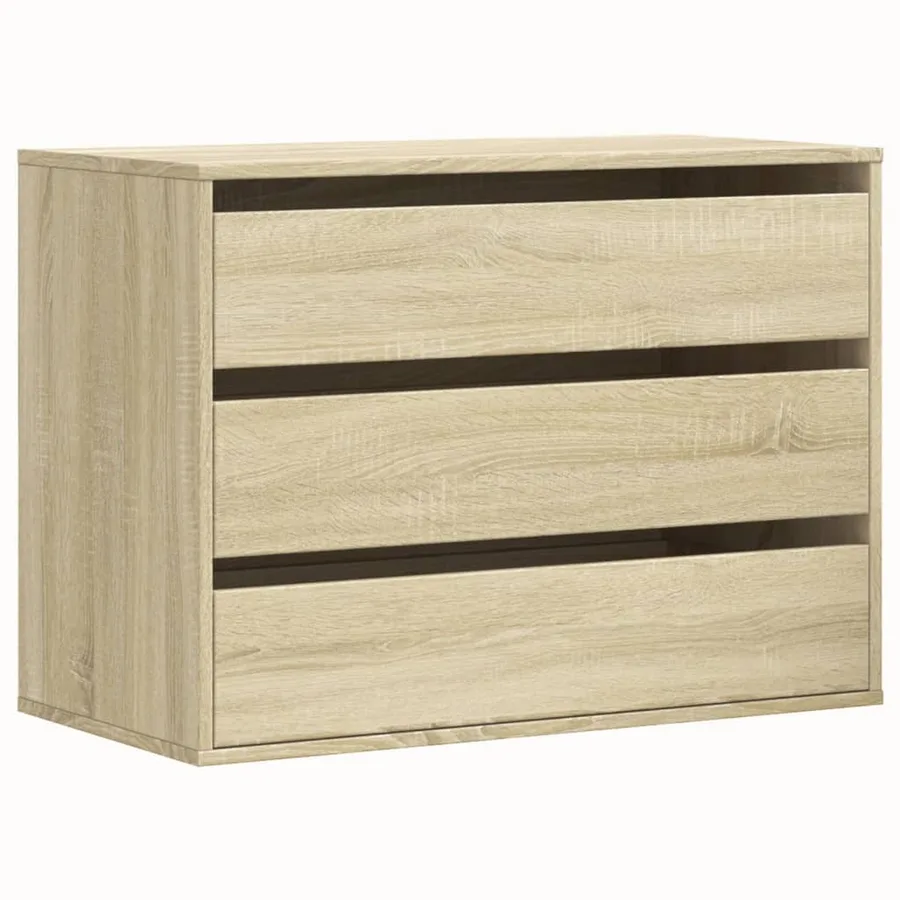 Commode d'angle chêne sonoma 80x41x58 cm bois d'ingénierie - 2