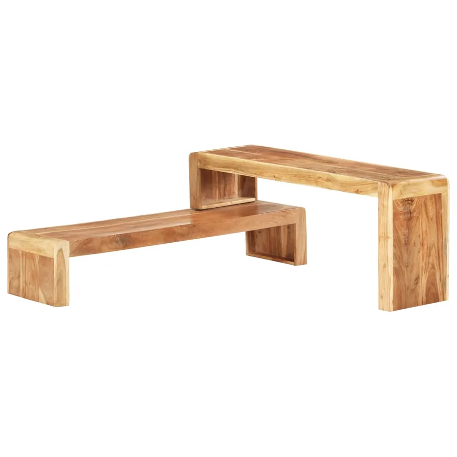 Meubles TV 2 pcs Bois d'acacia massif - 2