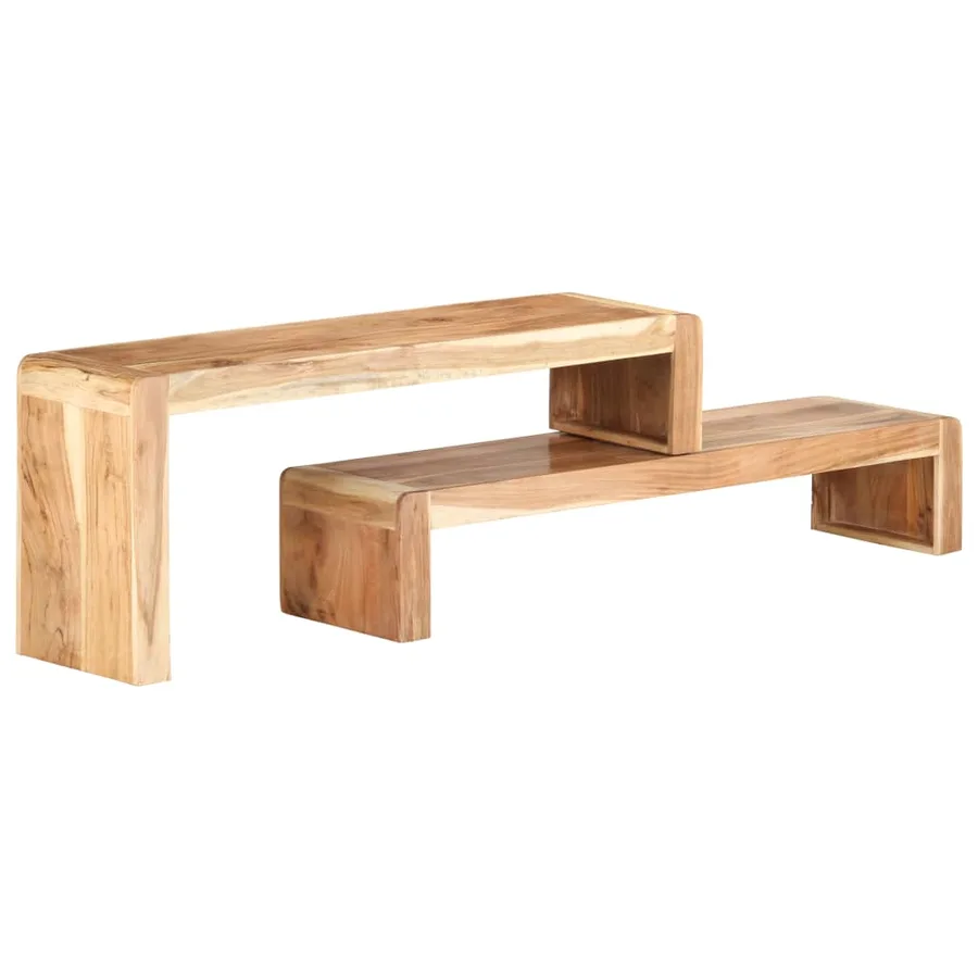 Meubles TV 2 pcs Bois d'acacia massif - 5