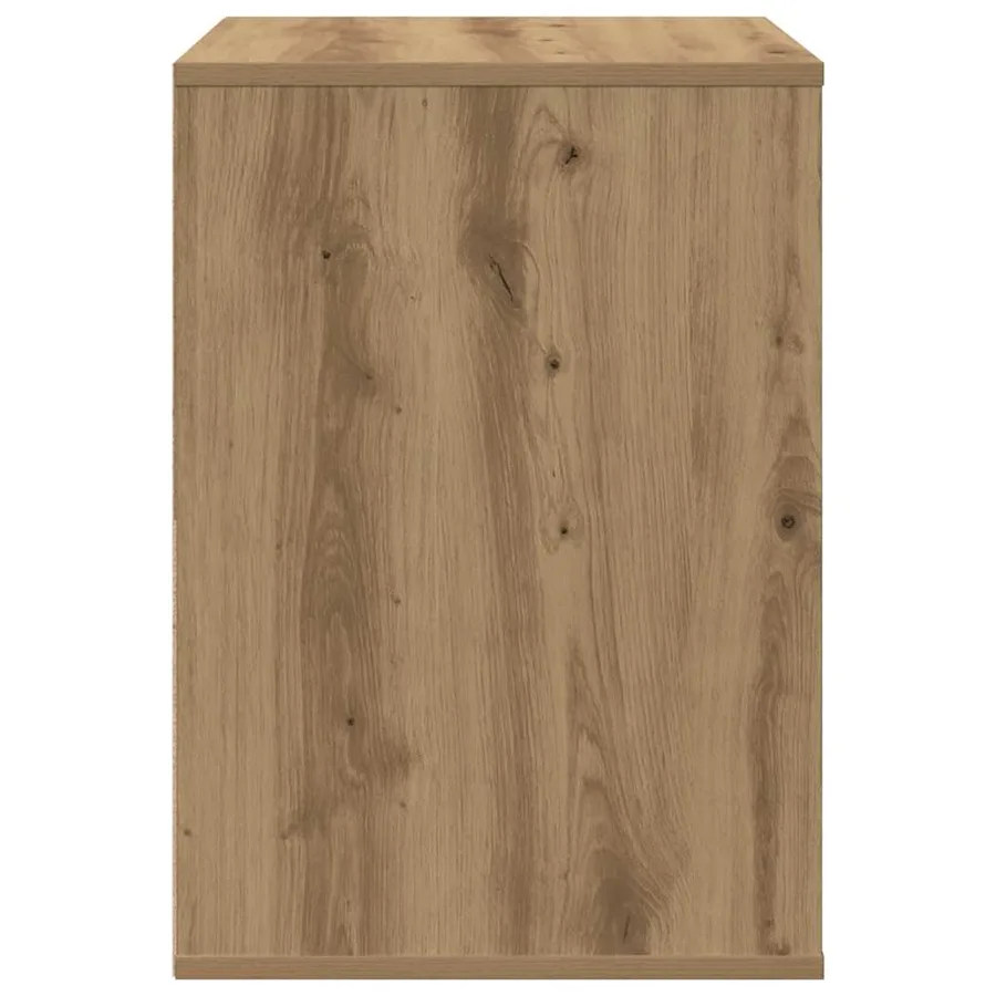 Commode d'angle chêne artisanal 40x41x58 cm bois d'ingénierie - 7