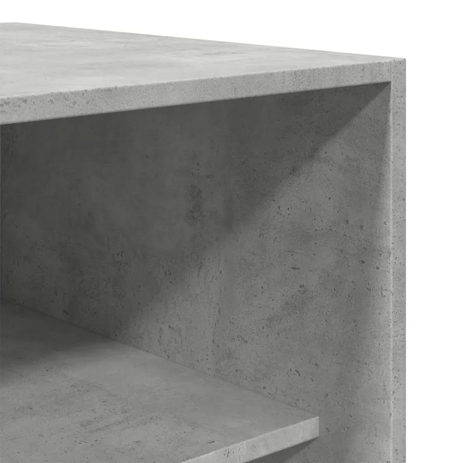 Garde-robe gris béton 80x50x200 cm bois d'ingénierie - 7