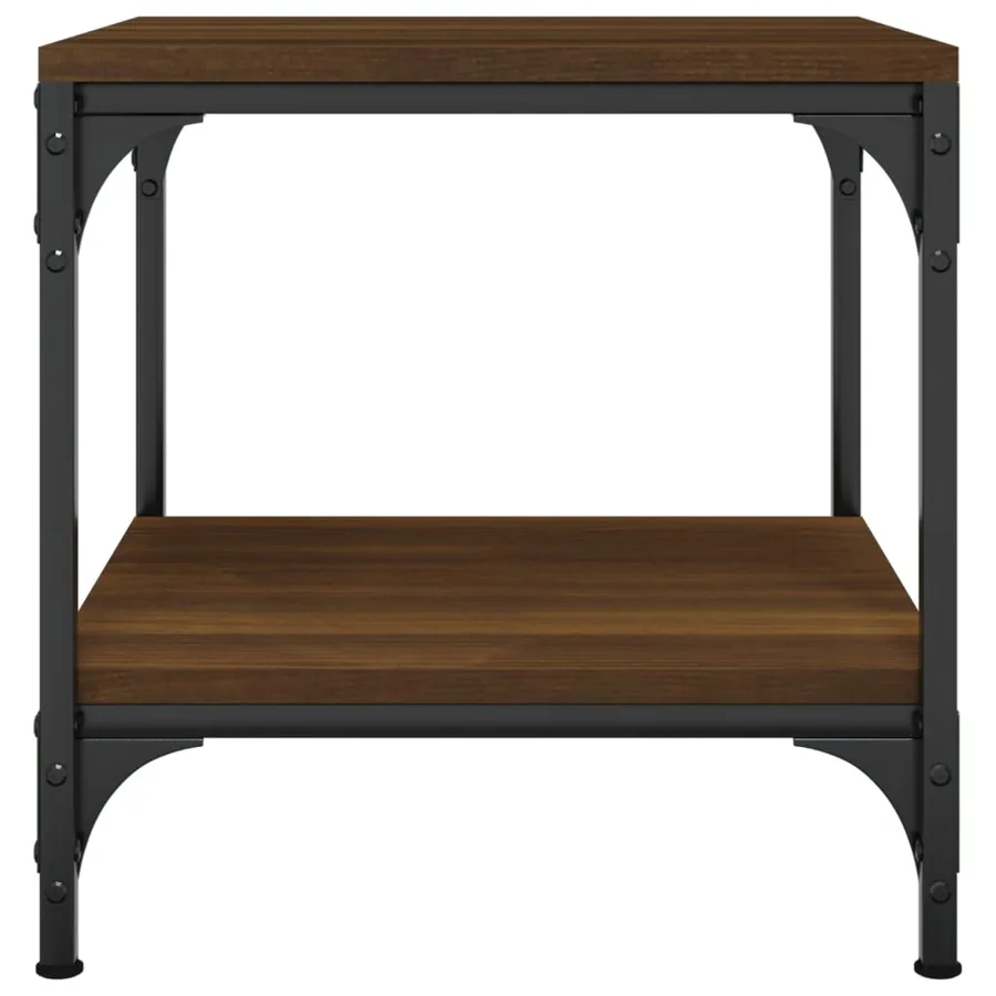 Tables d'appoint 2 pcs Chêne marron 40x40x40 cm Bois ingénierie - 6