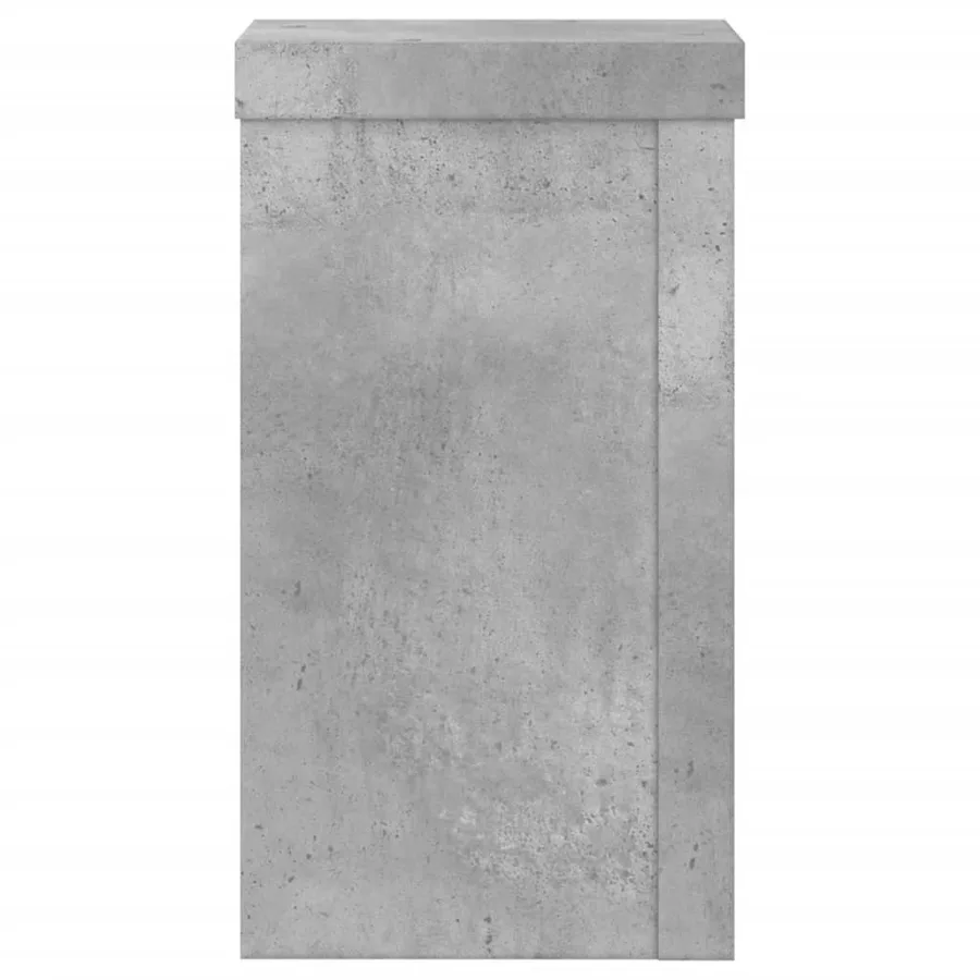 Supports pour plantes 2 pcs gris béton bois d'ingénierie - 6