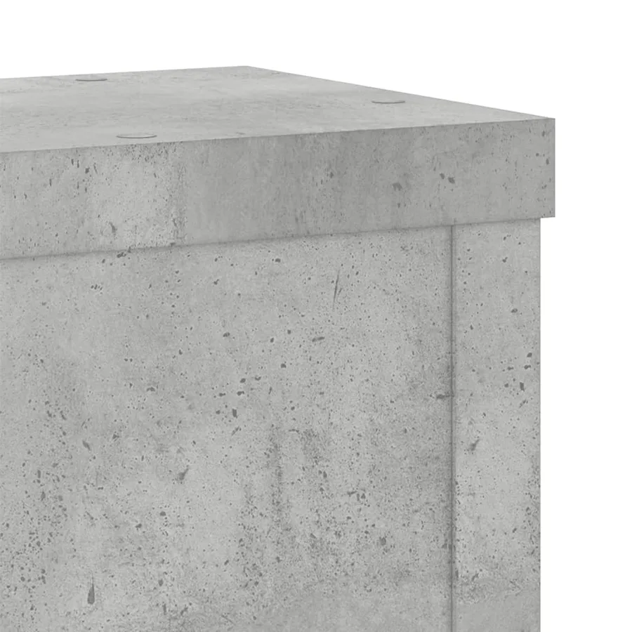 Supports pour plantes 2 pcs gris béton bois d'ingénierie - 7