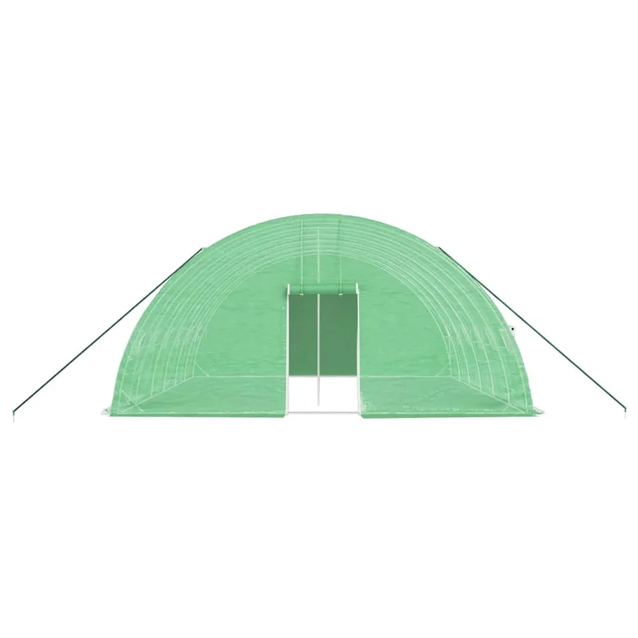 Serre avec cadre en acier vert 36 m² 6x6x2,85 m - 4