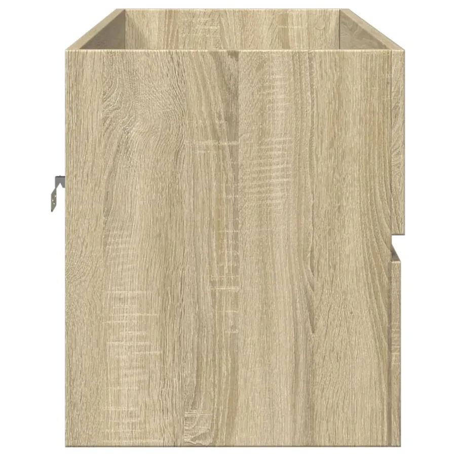 Armoire de lavabo de salle de bain chêne sonoma 100x38,5x45 cm - 5