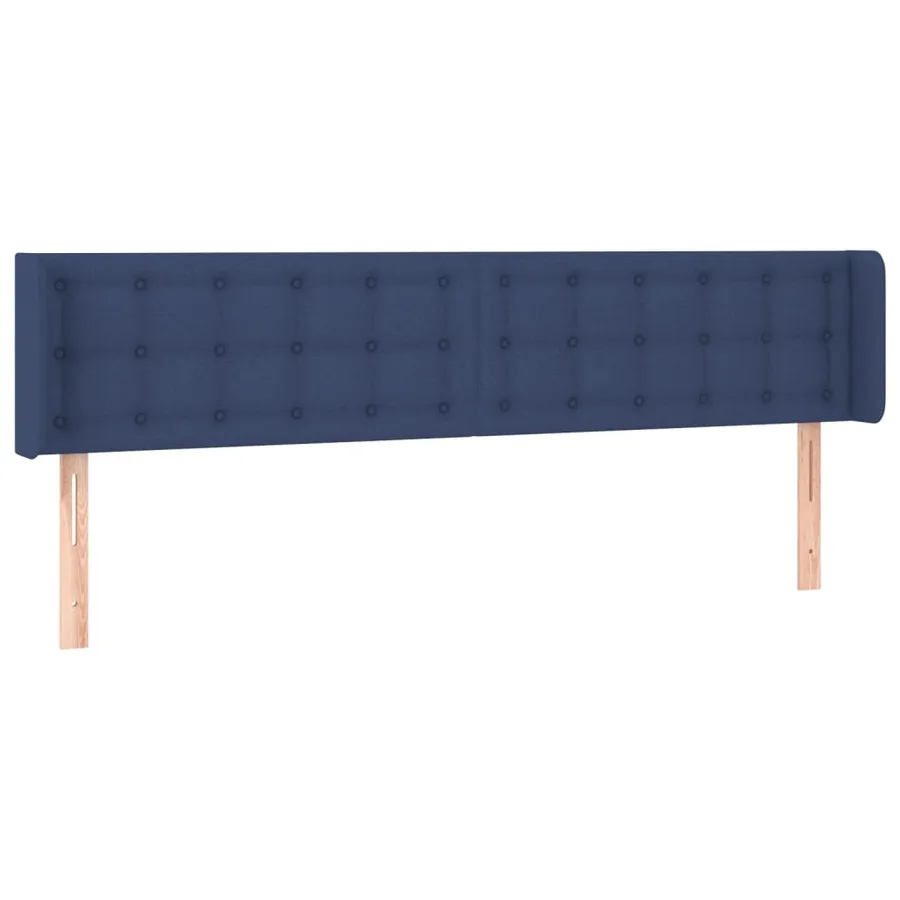 Tête de lit à LED Bleu 163x16x78/88 cm Tissu - 3