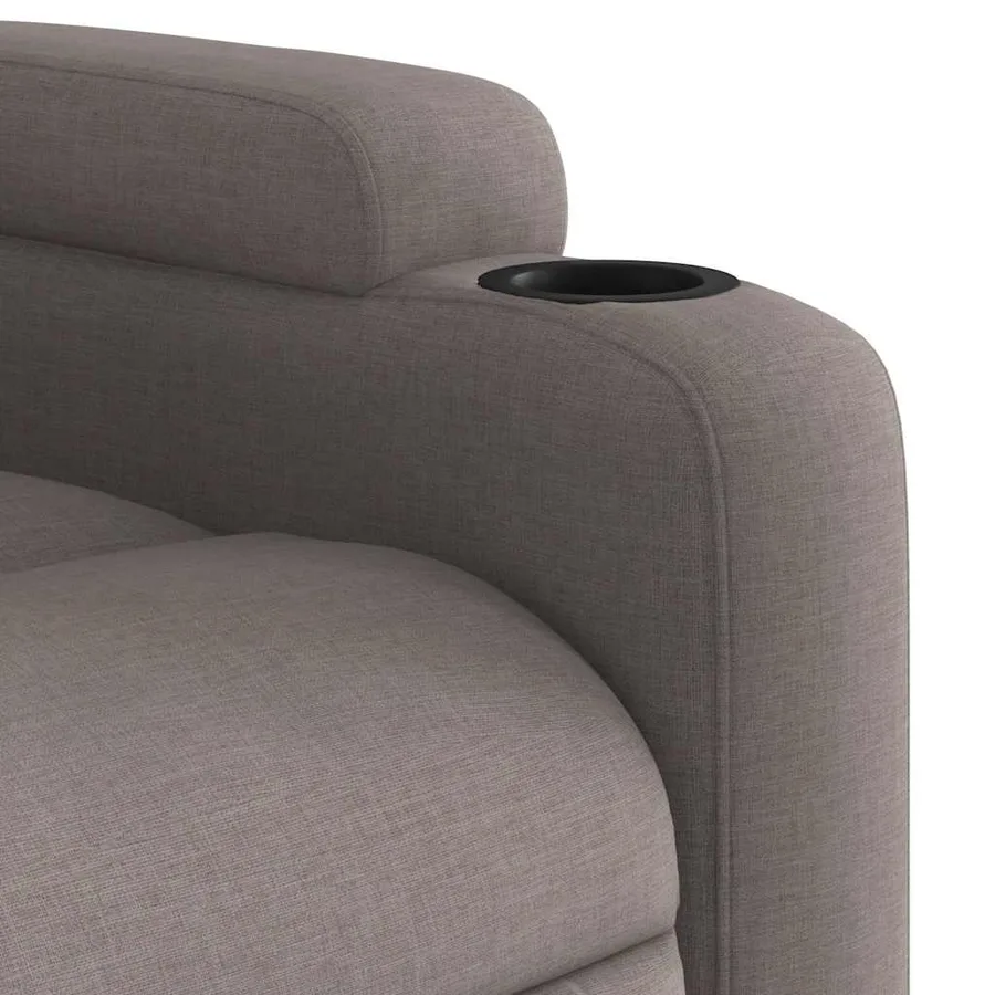 Fauteuil inclinable électrique Taupe Tissu - 11
