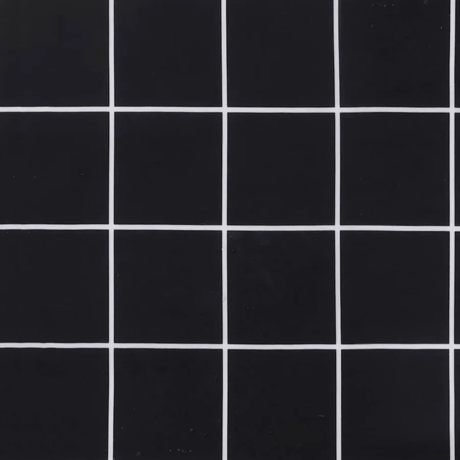 Coussins de chaise de jardin lot de 2 motif à carreaux noir - 8