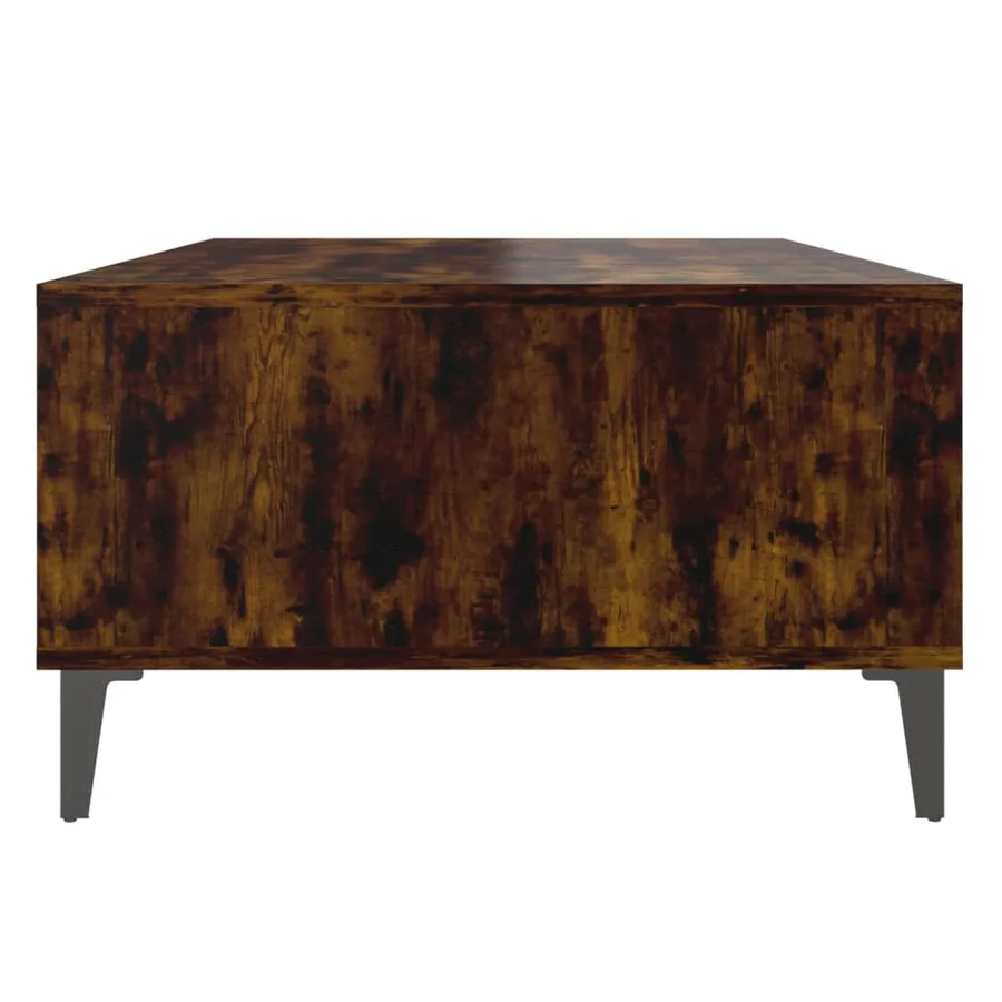 Table basse chêne fumé 103,5x60x35 cm bois d'ingénierie - 6