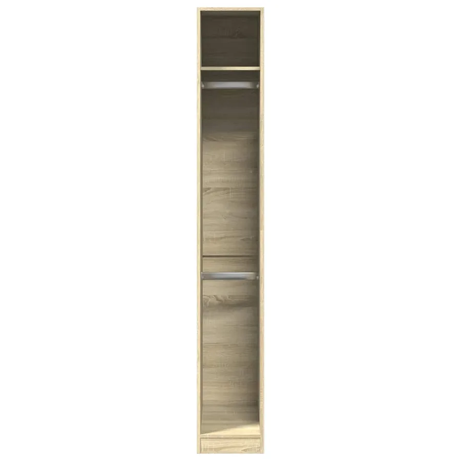 Garde-robe chêne sonoma 30x50x200 cm bois d'ingénierie - 4