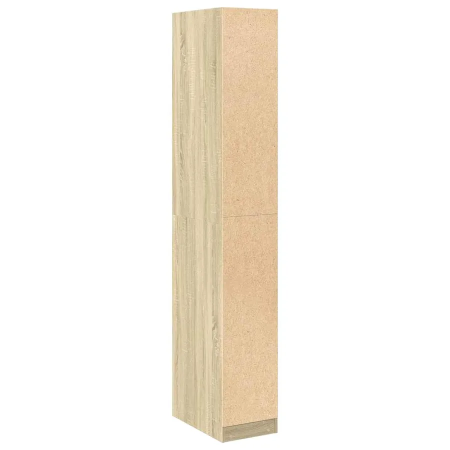 Garde-robe chêne sonoma 30x50x200 cm bois d'ingénierie - 6