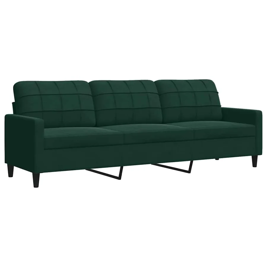 Ensemble de canapés 4 pcs avec coussins et traversins velours - 4