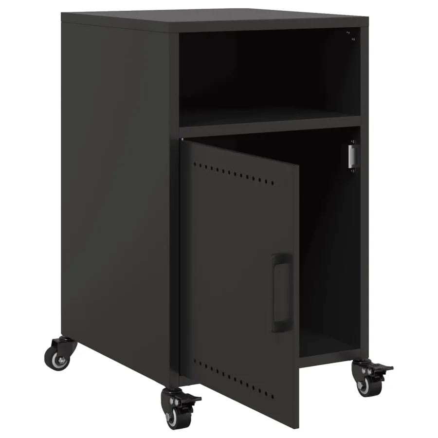 Tables de chevet 2 pcs noir 36x39x59 cm acier - 10