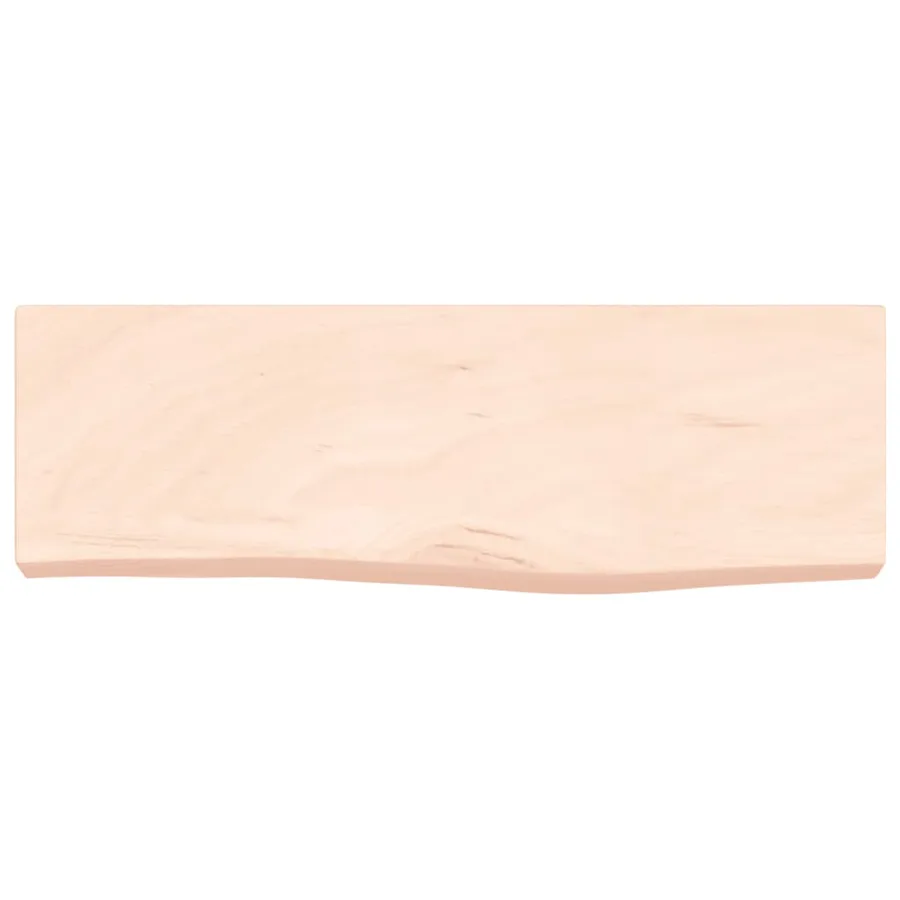 Étagère murale 60x20x6 cm bois de chêne massif non traité - 4