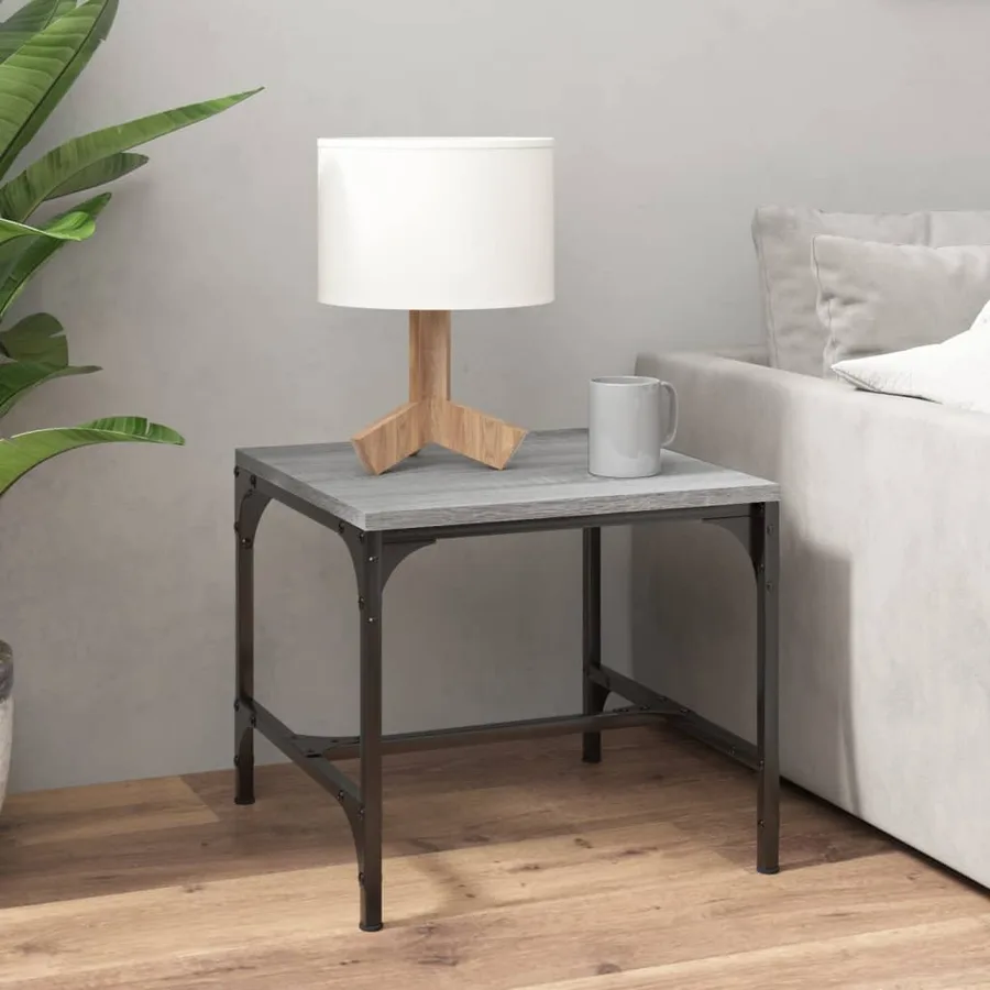 Tables d'appoint 2pcs Sonoma gris 40x40x35 cm Bois d'ingénierie - 3