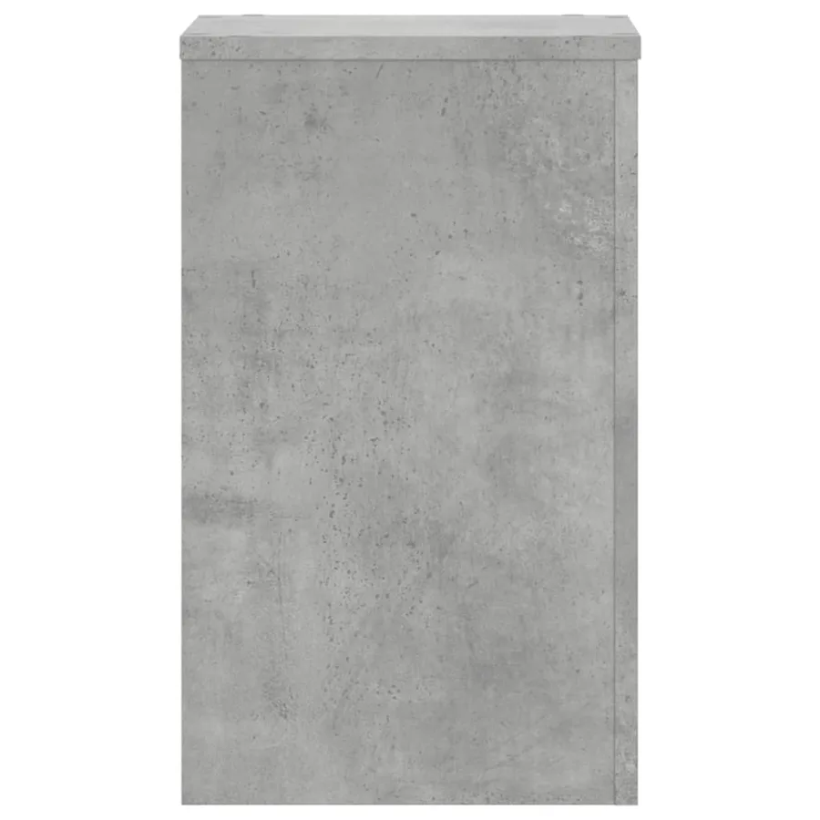 Supports pour plantes 2 pcs gris béton bois d'ingénierie - 4