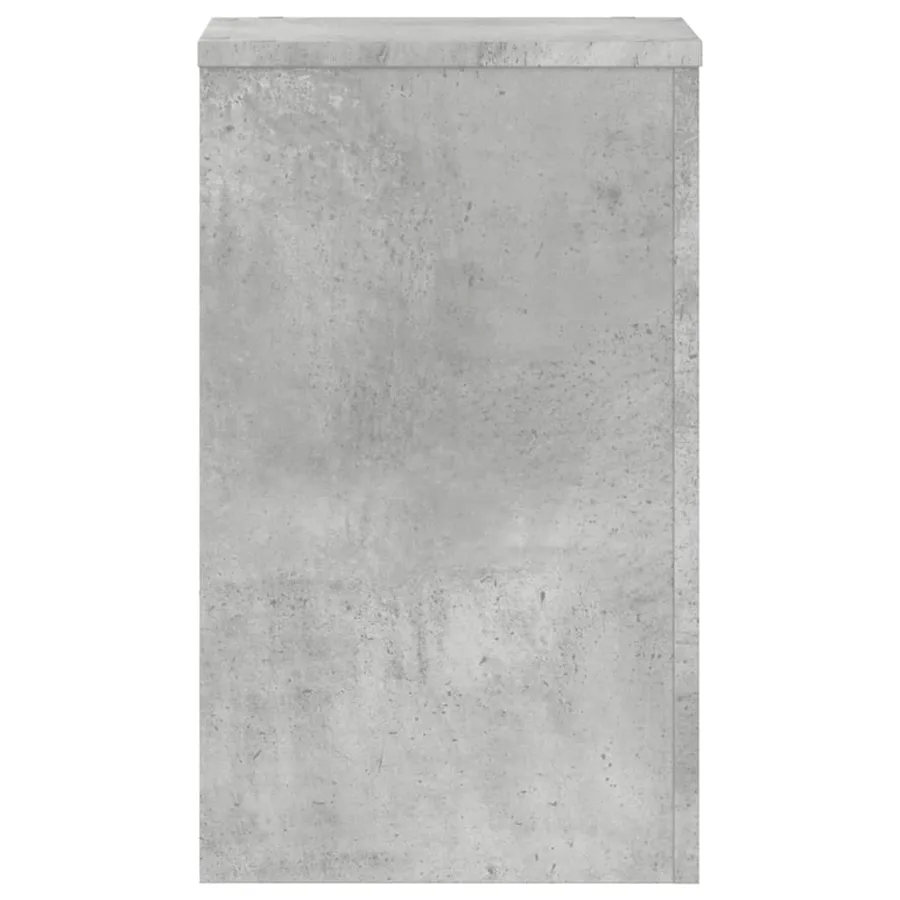 Supports pour plantes 2 pcs gris béton bois d'ingénierie - 6