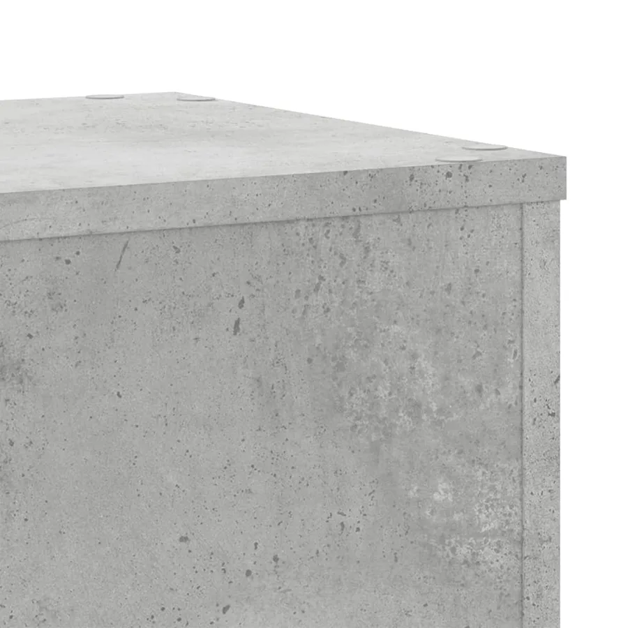 Supports pour plantes 2 pcs gris béton bois d'ingénierie - 7