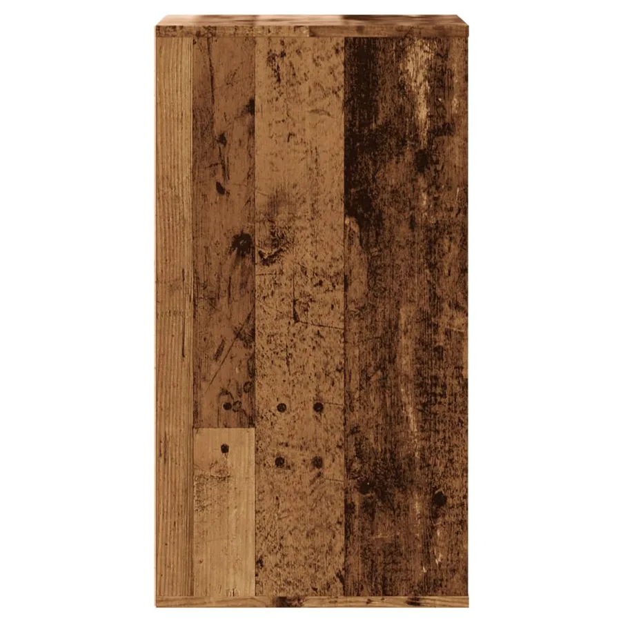 Commode d'angle vieux bois 40x41x76 cm bois d'ingénierie - 7