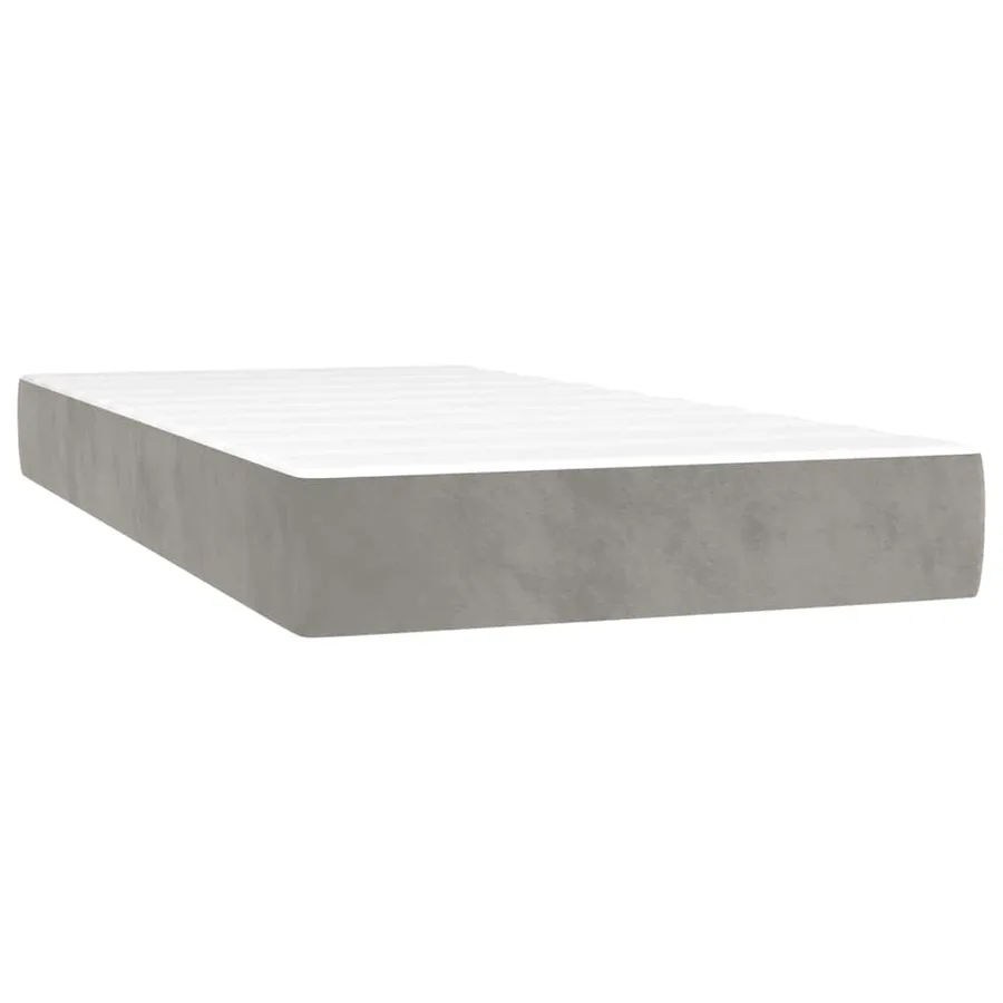 Matelas à ressorts ensachés 80 x 160 cm Gris clair - 2
