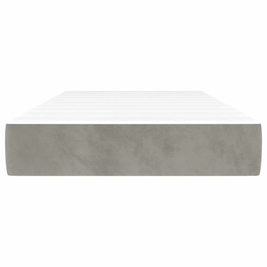 Matelas à ressorts ensachés 80 x 160 cm Gris clair - 3