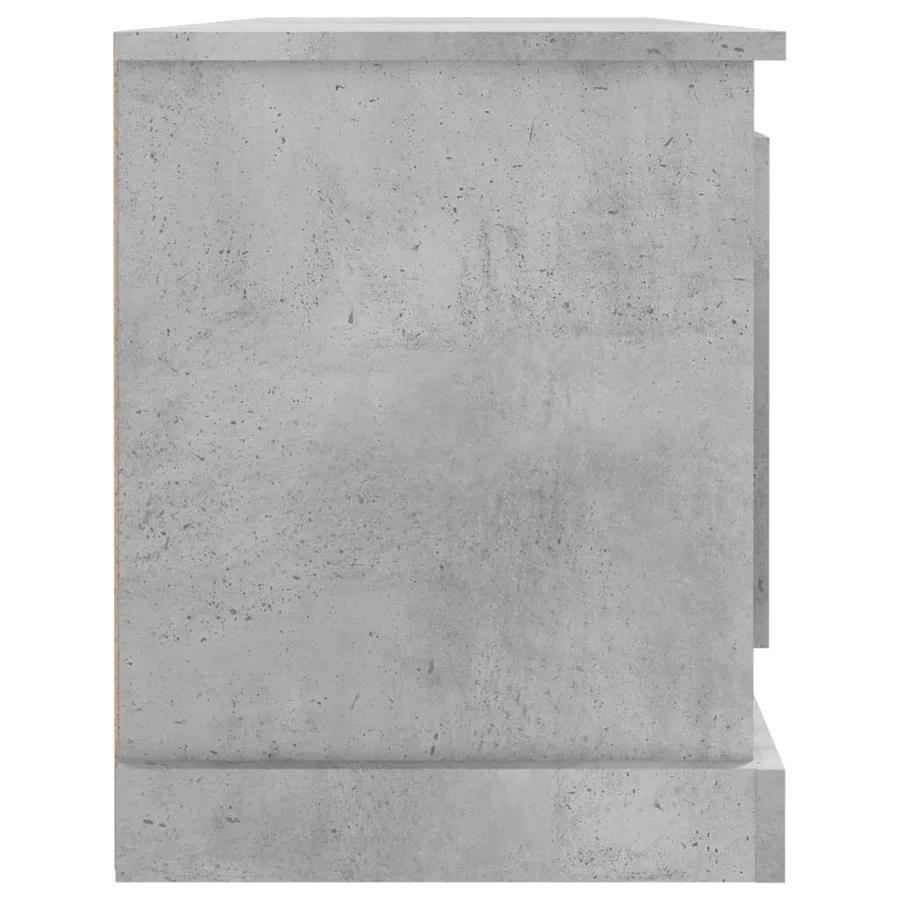 Meuble TV gris béton 100x35,5x45 cm bois d'ingénierie - 7