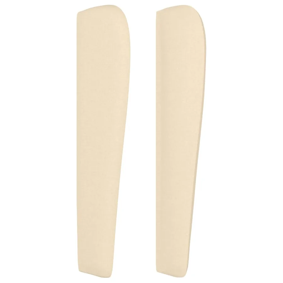 Tête de lit avec oreilles Crème 103x23x118/128 cm Tissu - 4