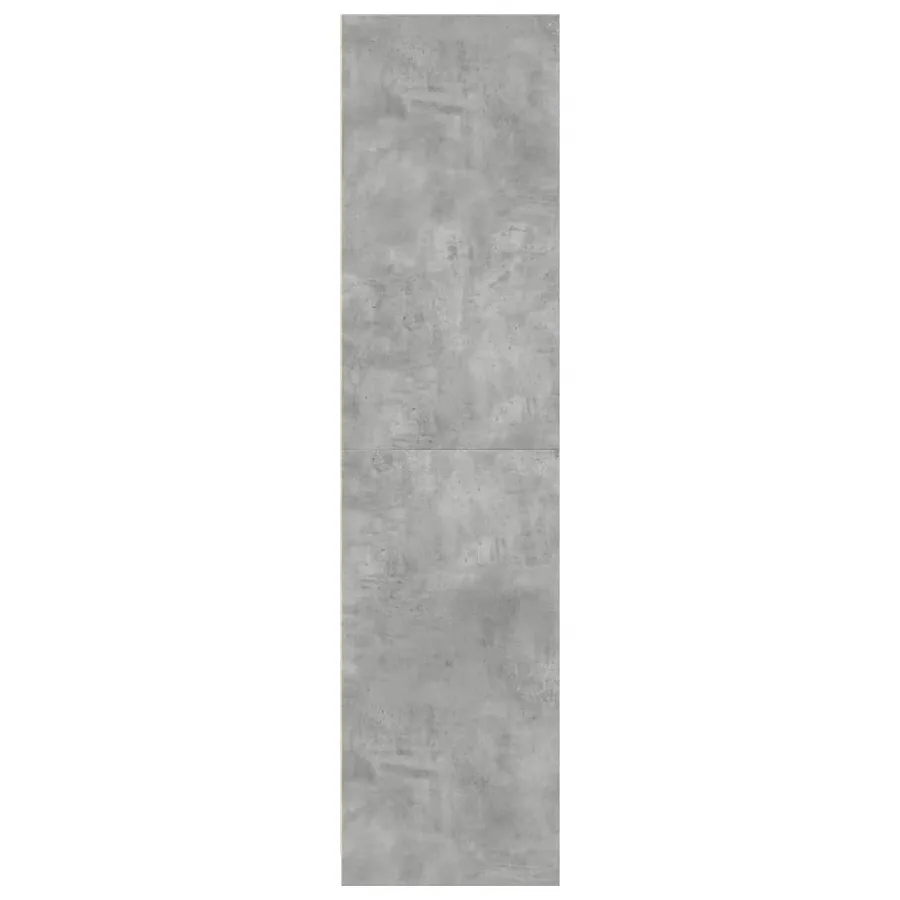Garde-robe gris béton 30x50x200 cm bois d'ingénierie - 6