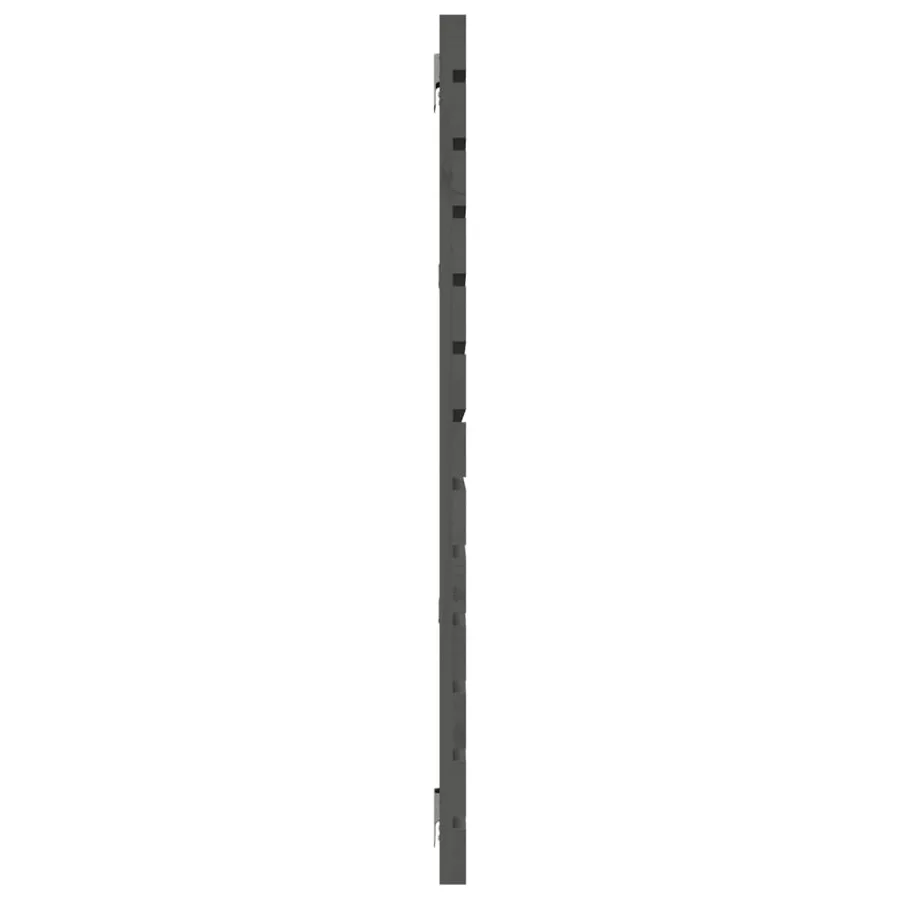 Tête de lit murale Gris 166x3x91,5 cm Bois massif de pin - 5