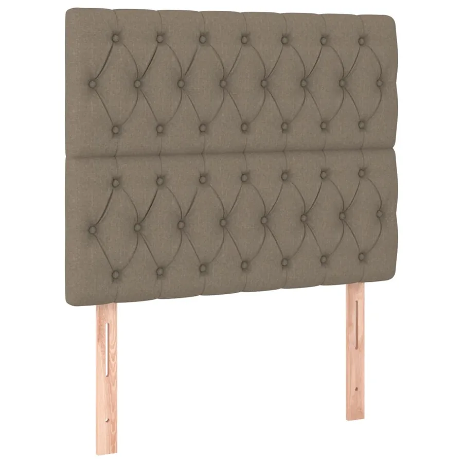 Tête de lit Taupe 100x7x118/128 cm Tissu - 2