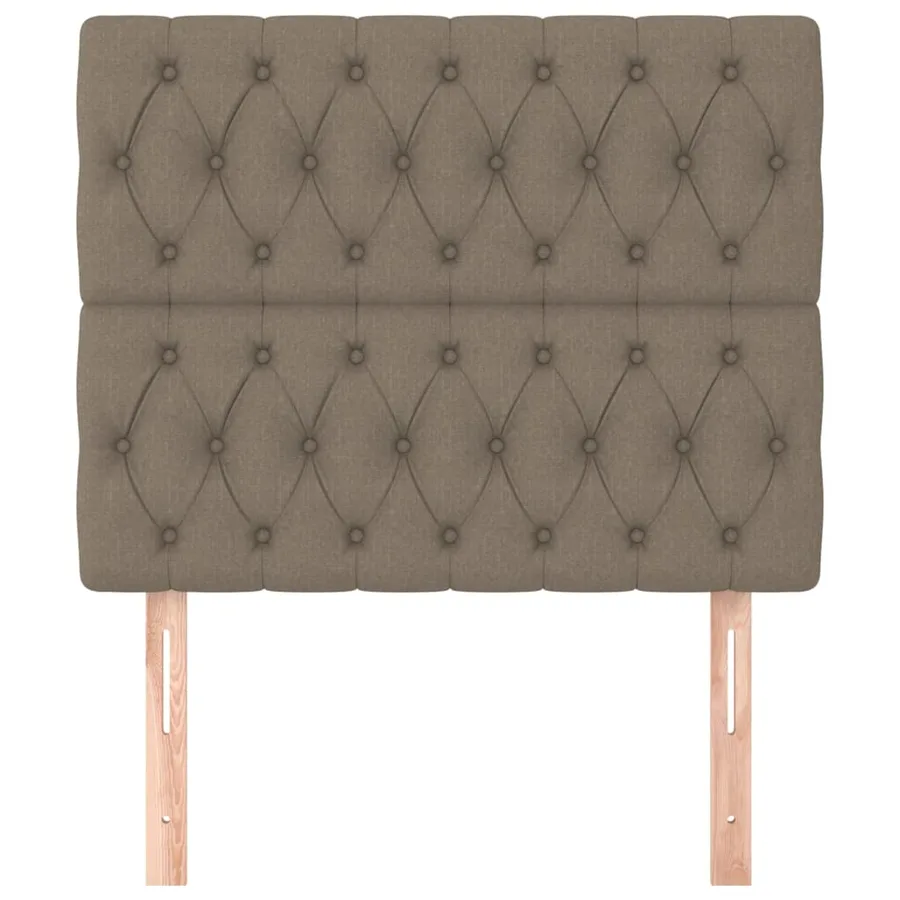 Tête de lit Taupe 100x7x118/128 cm Tissu - 3