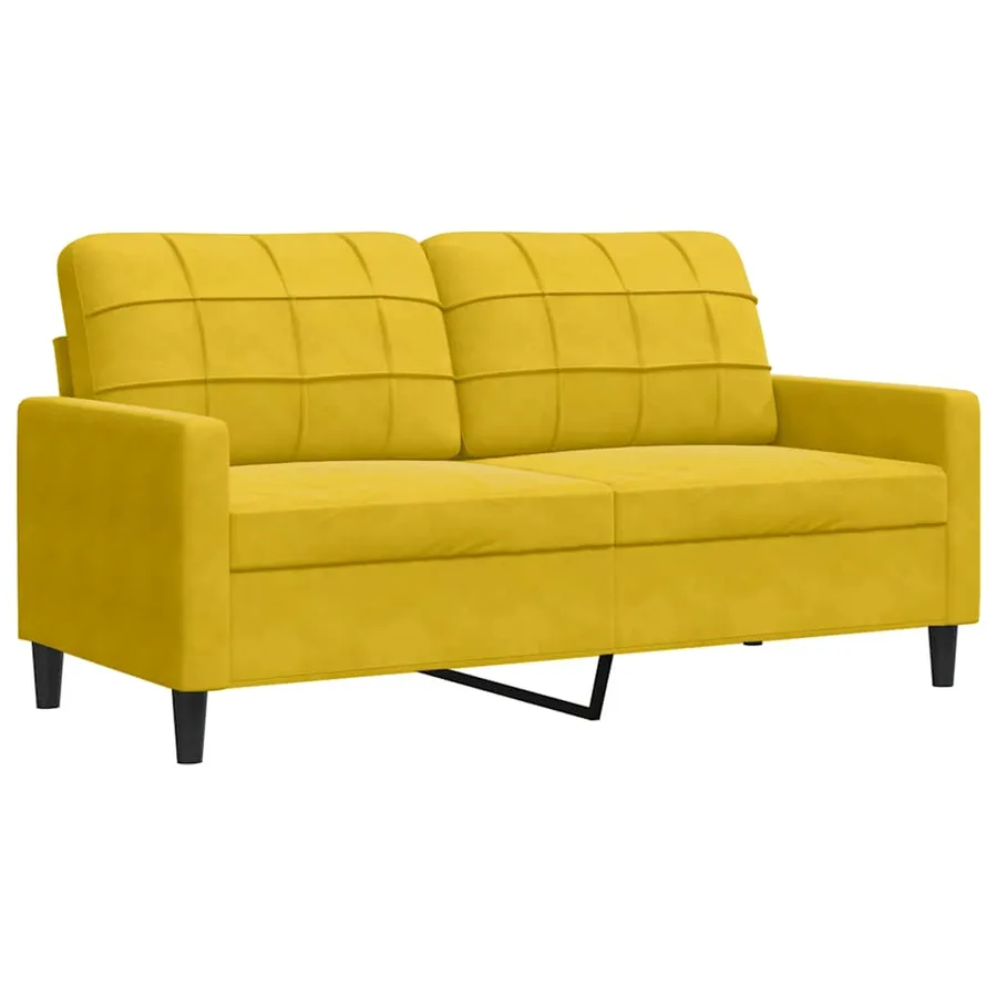Ensemble de canapés 3 pcs avec coussins et traversins velours - 5