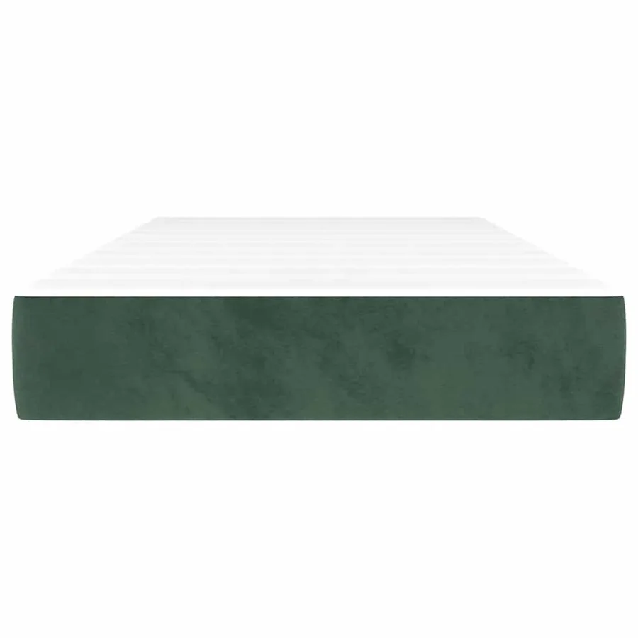 Matelas à ressorts ensachés 100 x 210 cm Vert foncé - 3