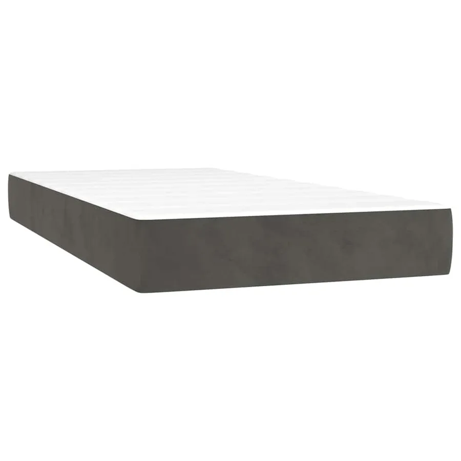 Matelas à ressorts ensachés 100 x 210 cm Gris foncé - 2