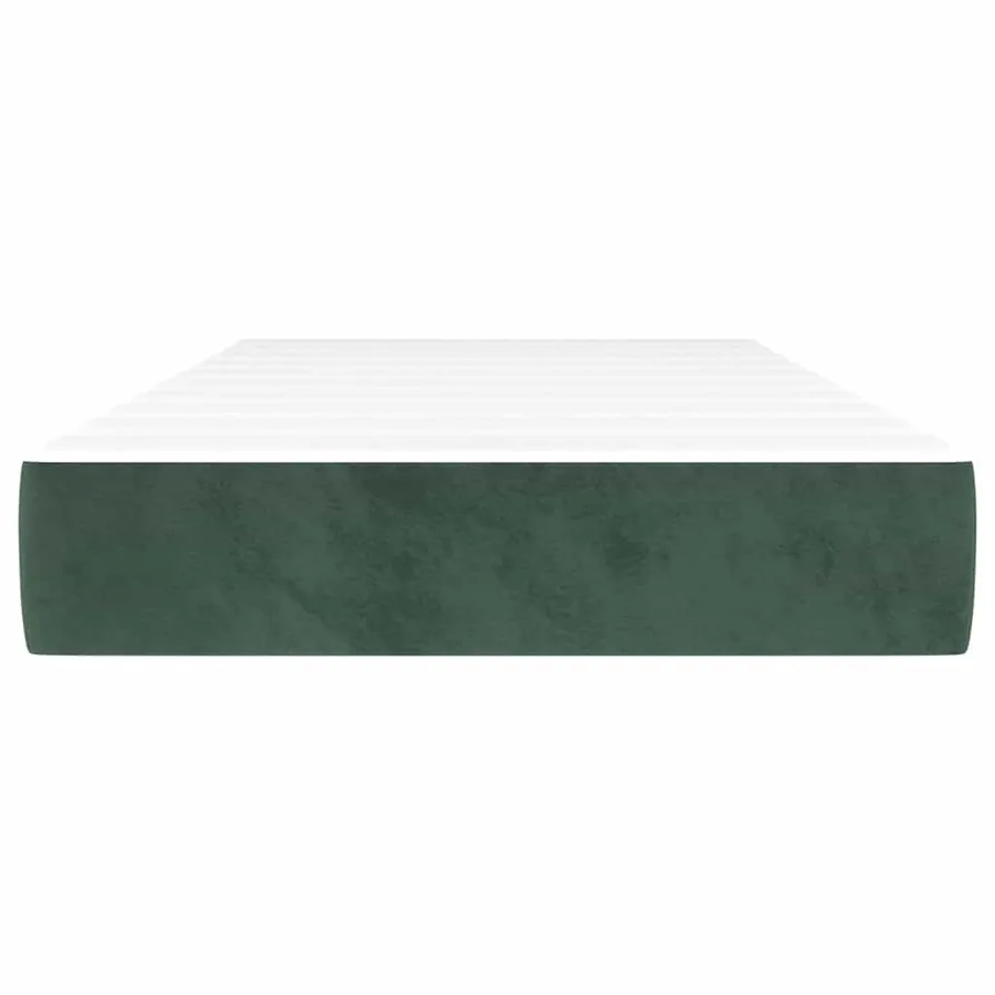 Matelas de lit à ressorts ensachés fermeté moyenne 90x210x20 cm velours - 3