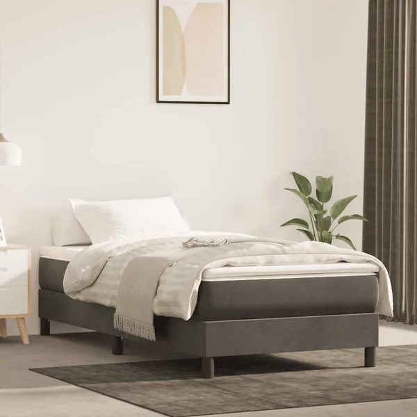 Matelas à ressorts ensachés 80 x 210 cm Gris foncé