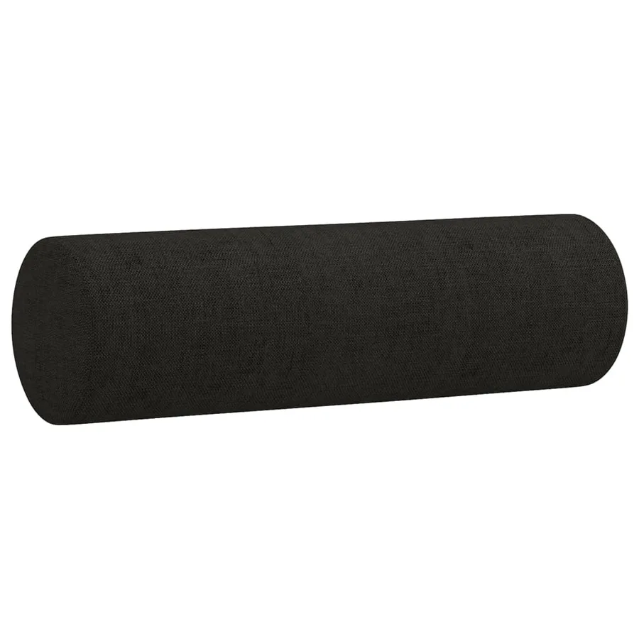Ensemble de canapés 4 pcs avec coussins noir tissu - 10