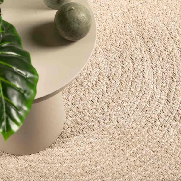 Tapis ZIZUR beige 140x200 cm aspect de jute intérieur extérieur