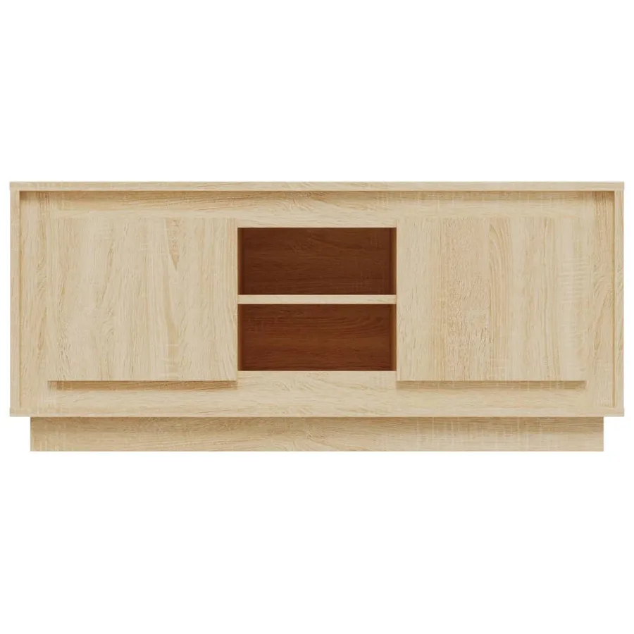 Meuble TV chêne sonoma 102x35x45 cm bois d'ingénierie - 6