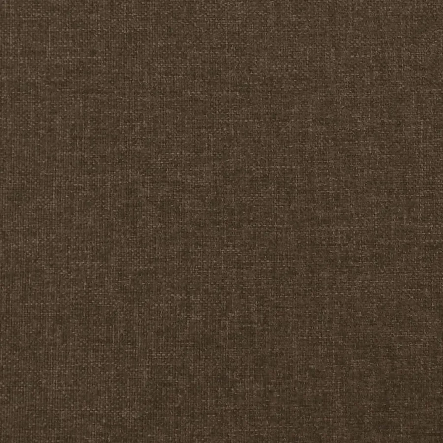 Cadre de lit sans matelas marron foncé 200x200 cm tissu - 11