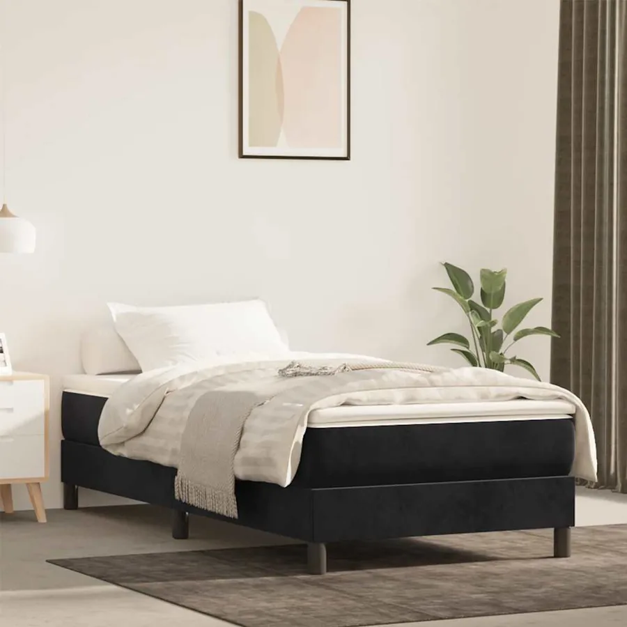 Matelas à ressorts ensachés 90 x 220 cm Noir