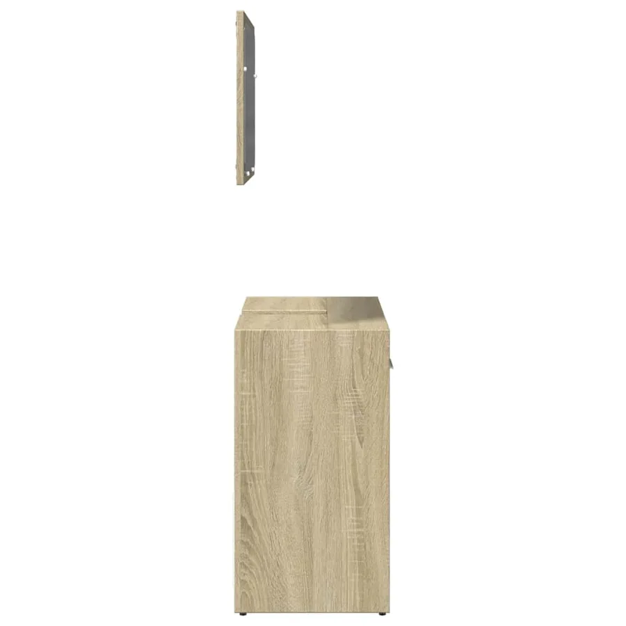 Ensemble de meubles de salle de bain 2 pcs chêne sonoma - 6