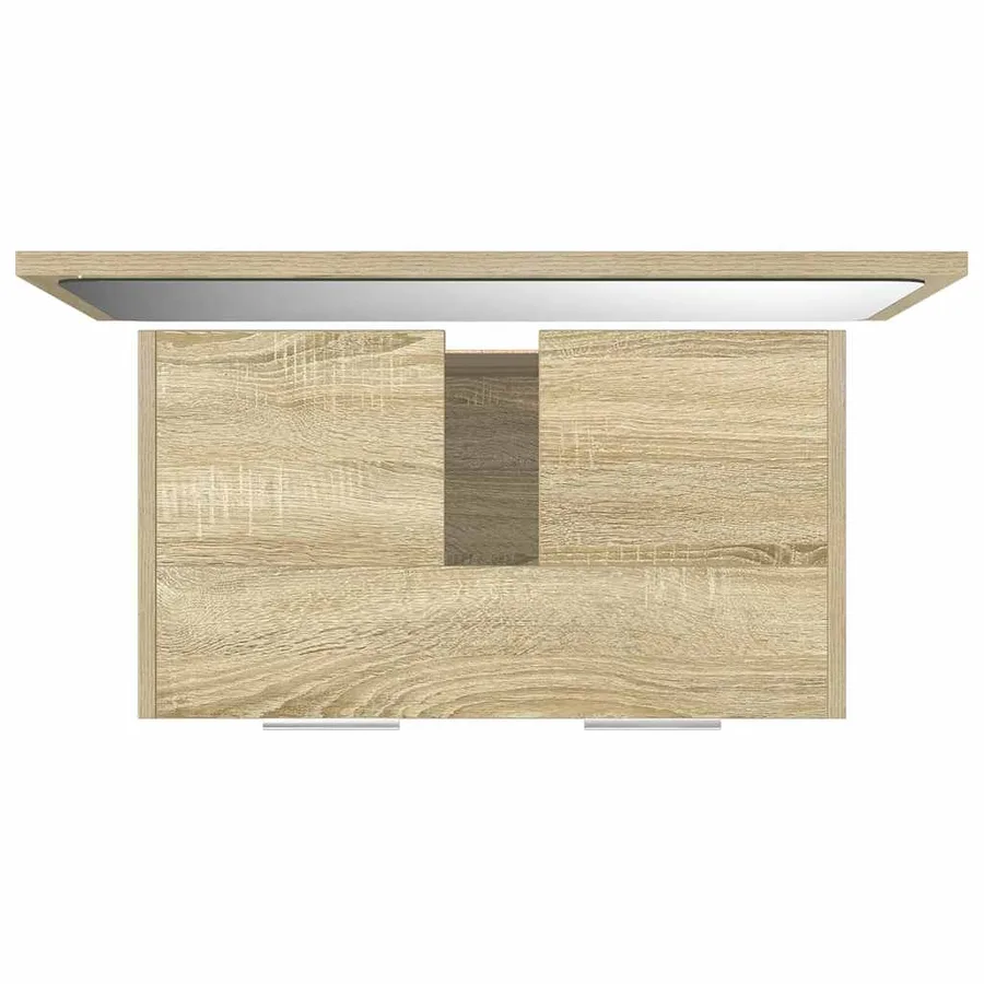Ensemble de meubles de salle de bain 2 pcs chêne sonoma - 8