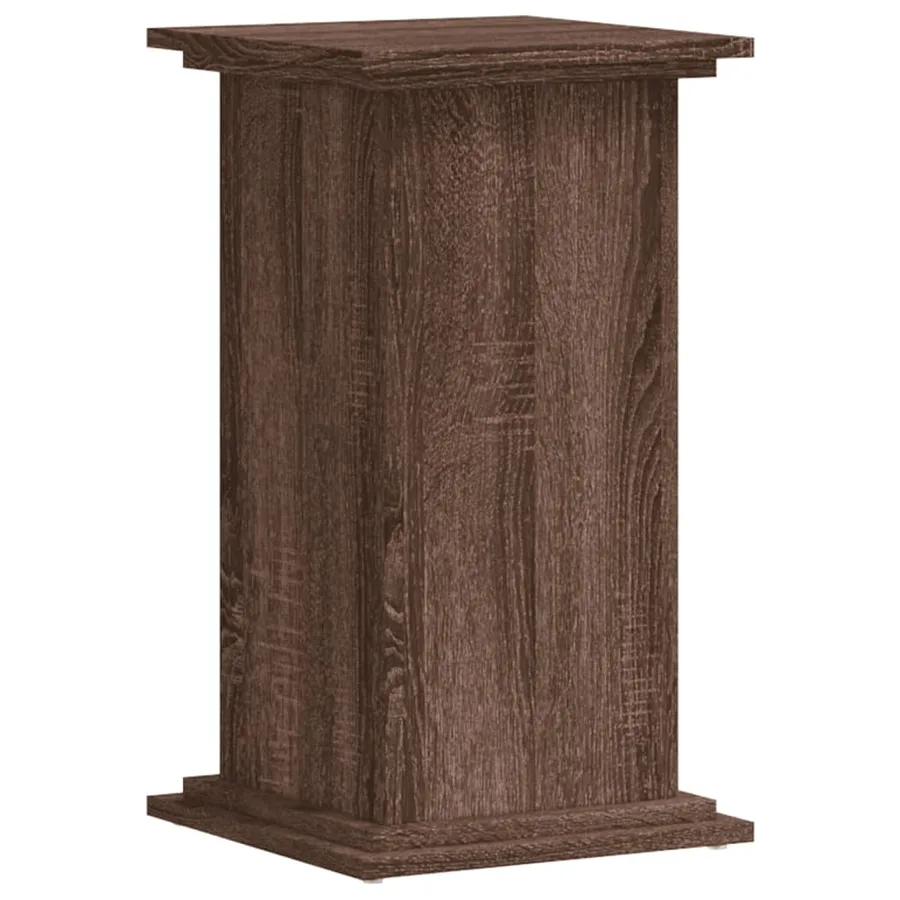 Support pour plantes chêne marron 33x33x60 cm bois d'ingénierie - 2