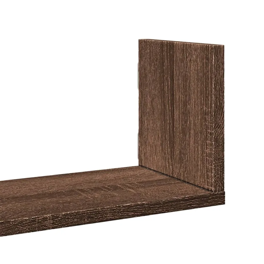 Étagères murales 3pcs chêne marron 58x18x18cm bois d'ingénierie - 7